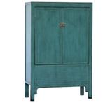 Chinees dressoir / Chinese kast / Azuurblauw Hoogglans