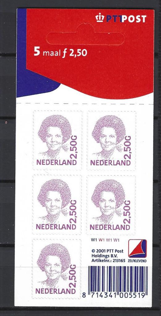 NVPH Nederland V 1499 B PF Beatrix 1991 : Hangmapje 10% CW, Ophalen of Verzenden, Na 1940, Postfris
