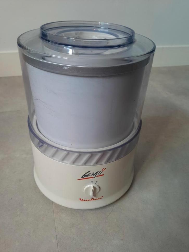 Moulinex Gelati ijsmachine / ijsmaker, Witgoed en Apparatuur, IJsmachines, Gebruikt, Koelelement, Ophalen of Verzenden