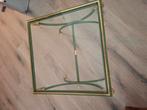 Écht blad goud tafel met glazen blad., Antiek en Kunst, Antiek | Meubels | Tafels, Ophalen