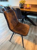 5 grijze velvet kuipstoelen - 2021, Huis en Inrichting, Stoelen, Ophalen, Gebruikt, Vijf, Zes of meer stoelen, Stof