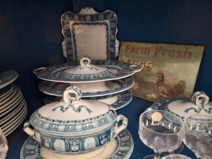 Antiek Wedgwood Servies - Compleet Eetservies, Antiek en Kunst, Antiek | Servies compleet, Ophalen