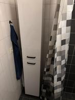 Witte badkamermeubel kast, Huis en Inrichting, Badkamer | Badkamermeubels, Ophalen, (Half)hoge kast, Minder dan 50 cm, Zo goed als nieuw