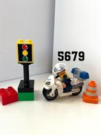 Lego DUPLO 5679  -  Politiemotor met Agent, Ophalen of Verzenden, Gebruikt, Duplo