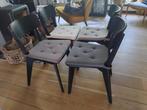 4 Ikea Lisabo eetkamerstoelen zwart, Huis en Inrichting, Stoelen, Ophalen, Zwart, Zo goed als nieuw, Vier