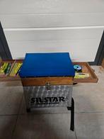 Viskoffer met aluminium binnenbak en dobbers, Ophalen, Gebruikt, Complete set