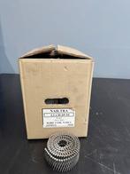 Doos RVS coilnagels 2.3 x 55 mm met gratis tacker, Ophalen of Verzenden, Nieuw, Overige typen, Rvs