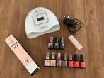 Pink gellac set, Ophalen of Verzenden, Zo goed als nieuw, Overige kleuren, Handen en Nagels
