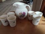 prachtige zeer oude melkkan met 6 bekers ., Antiek en Kunst, Ophalen