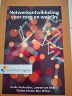 Netwerkontwikkeling voor zorg en welzijn, Boeken, Studieboeken en Cursussen, Ophalen of Verzenden, Zo goed als nieuw, HBO