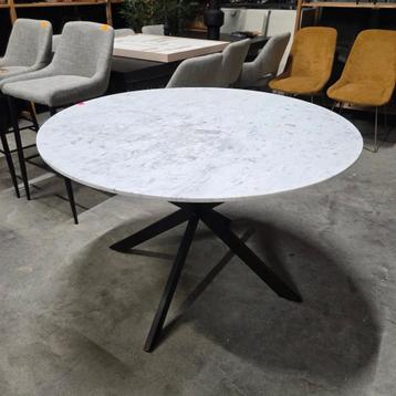 Ronde Wit Marmeren Eettafel Tomochi 120 cm Light & Living beschikbaar voor biedingen