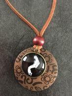 Nieuw Michael Jackson ketting silloutte met hout, Ophalen of Verzenden, Nieuw