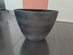 Keramieken pot antraciet (35cm hoog, diameter 45 en 18cm), Ophalen, Binnen, Zo goed als nieuw, Minder dan 25 cm