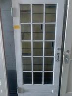 Glas in lood klapdeur alle ramen heel, 80 tot 100 cm, Binnendeur, Ophalen of Verzenden, 200 tot 215 cm