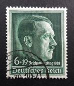 Reich : mi-672 Hitler 6+19Pf Reichsparteitag Nürnberg 1938, Ophalen of Verzenden, Gestempeld