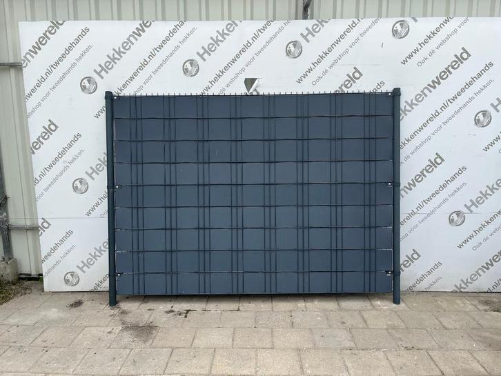 Dubbelstaafmat, Tuin en Terras, Tuinhekken en Hekwerk, Gebruikt, Dubbelstaafmat hekwerk, IJzer, Ophalen of Verzenden