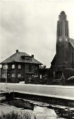 Waddinxveen, Geref. Kerk - 1958 gelopen, Verzamelen, Ansichtkaarten | Nederland, 1940 tot 1960, Gelopen, Ophalen of Verzenden