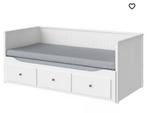 Hemnes uitschuifbare bedbank Ikea ., Ophalen, Wit, Tweepersoons, 80 cm