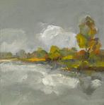 Olieverf / paneel. De Biesbosch, Antiek en Kunst, Ophalen of Verzenden