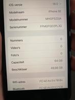 iPhone se 2020, Blauw, Nieuw, Ophalen of Verzenden, 64 GB