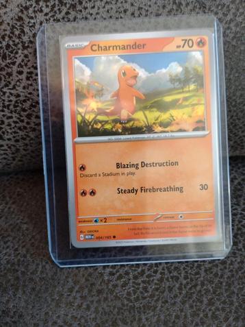Charmander Pokemon kaart mew151 004/165 beschikbaar voor biedingen