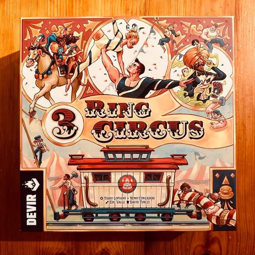 3 Ring Circus (Engels), Hobby en Vrije tijd, Gezelschapsspellen | Bordspellen, Zo goed als nieuw, Een of twee spelers, Drie of vier spelers