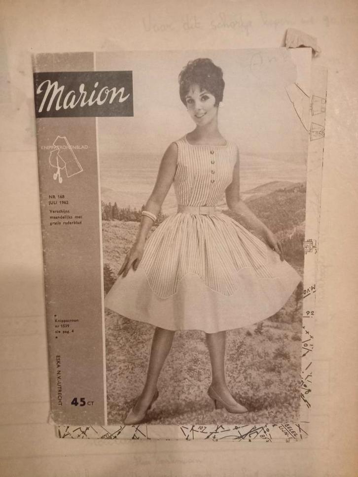 Marion Knipmodeblad Juli 1962, Boeken, Tijdschriften en Kranten, Gelezen, Damesbladen, Ophalen of Verzenden