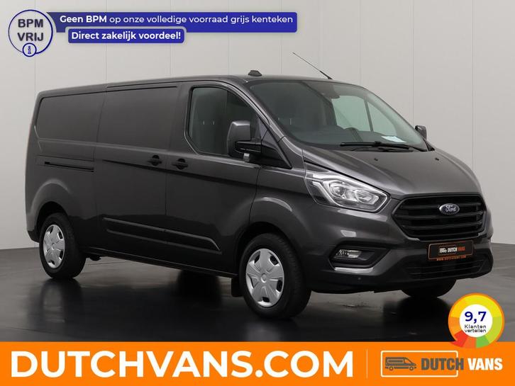 Ford Transit Custom 2.0TDCi 130PK Lang Achterdeuren | Airco, Auto's, Bestelauto's, Te koop, ABS, Airconditioning, Boordcomputer