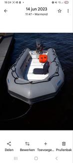 Rubberboot met buiten boord motor 20 pk viertakt, Watersport en Boten, Ophalen, Yamaha, Zo goed als nieuw, Benzine