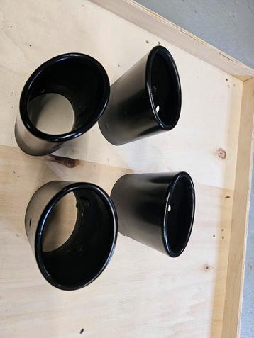 Golf 7/7.5R Uitlaat Tips - Zwart Gespoten beschikbaar voor biedingen