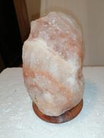 Himalaya zoutstenen tafellamp, Ophalen of Verzenden, Zo goed als nieuw, Overige materialen, Minder dan 50 cm