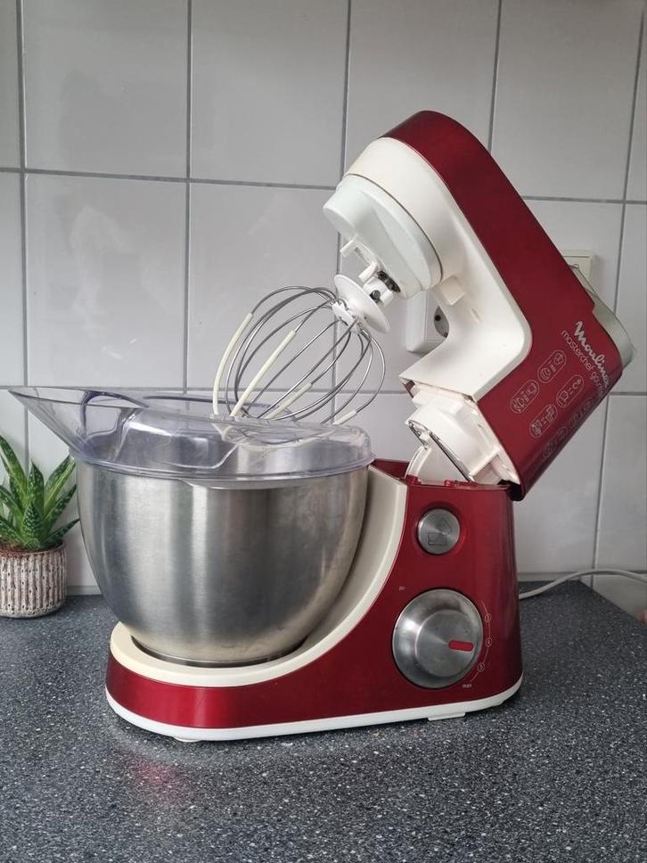 Moulinex masterchef gourmet keukenmachine met deeghaken, Witgoed en Apparatuur, Keukenmixers, Gebruikt, 4 liter of meer, 3 snelheden of meer