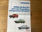 Toyota '84 - modellen Duits, Ophalen of Verzenden, Gelezen, Toyota