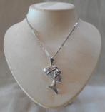 Zilveren ketting met Nefertiti hanger nr.658, Met hanger, Gebruikt, Verzenden, Zilver