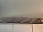 Kussen eetbank zitbankkussen fluweel bankkussen 120x40cm, Ophalen of Verzenden, Zo goed als nieuw, Grijs, Rechthoekig