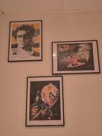 Schilderijen max verstappen ayrton senna Michael Schumacher, Antiek en Kunst, Ophalen of Verzenden