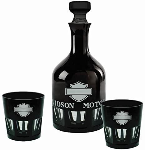 Gloednieuwe originele Harley Davidson decanter set., Verzamelen, Glas en Borrelglaasjes, Ophalen of Verzenden