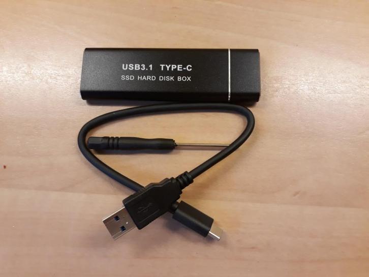 M2 SSD behuizing SATA, Computers en Software, Harde schijven, Nieuw, Laptop, Extern, SSD, USB, Ophalen of Verzenden