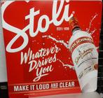 Stoli Vodka reclamebord, Ophalen of Verzenden, Zo goed als nieuw, Reclamebord