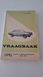 Vraagbaak Opel Ascona en Manta modellen 1975-1978, Ophalen of Verzenden