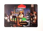 Honden aan pokertafel reclamebord van metaal wandbord deco, Huis en Inrichting, Info@deconoord.nl, Verzenden, Deco Noord, Nieuw