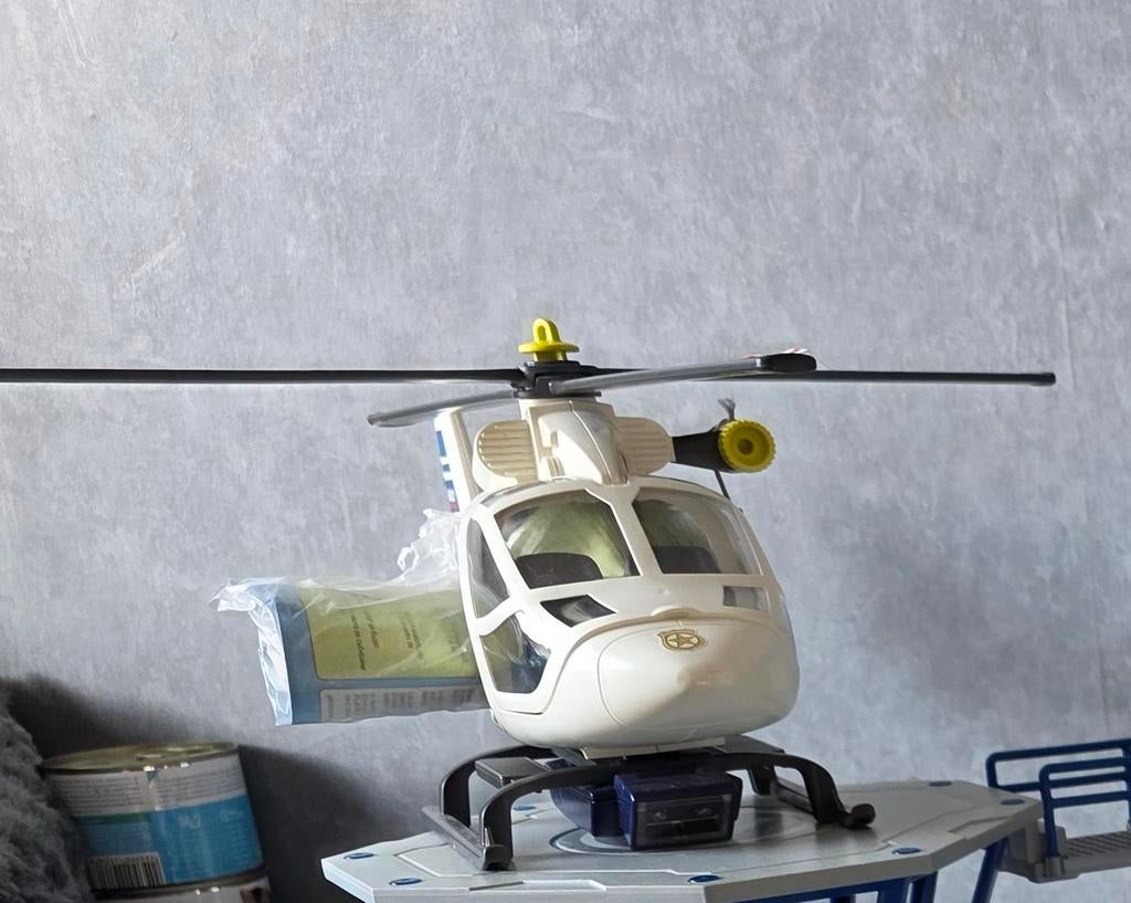 Playmobil politie helikopter, Ophalen of Verzenden, Zo goed als nieuw