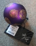 Fred van Leer kerst ornament - paarse bal, Diversen, Kerst, Ophalen of Verzenden, Nieuw