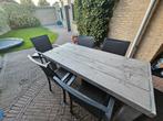 Tuinset: tuin tafel met 6 tuinstoelen, Ophalen, Gebruikt, Aluminium, Stoel