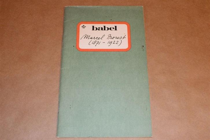 Marcel Proust — Uitgave KRO-Programma 'Babel' [1975], Boeken, Literatuur, Gelezen, Ophalen of Verzenden