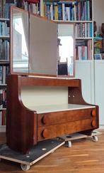 Vintage Kaptafel met Spiegel, Ophalen, Gebruikt, 100 tot 150 cm, Vintage