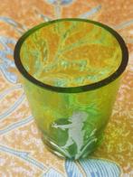 Mooi antiek glas uit Amerika van Mary Gregory 6 cm., Ophalen of Verzenden