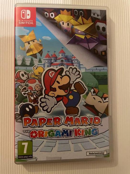 Paper Mario: The Origami King - Nintendo Switch, Spelcomputers en Games, Games | Nintendo Switch, Zo goed als nieuw, Avontuur en Actie