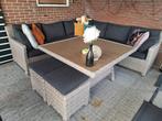 Loungeset + kussens + 2 krukjes., Tuin en Terras, Tuinsets en Loungesets, Ophalen, Gebruikt, Wicker
