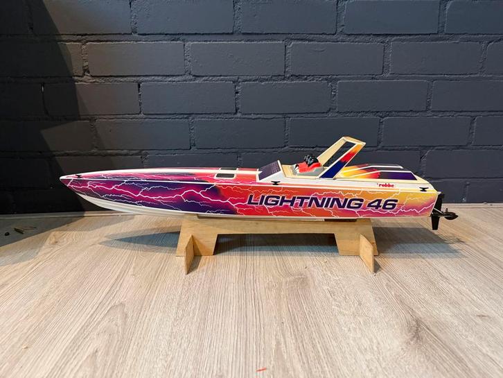 Robbe Lightning 46 RC Boot, Hobby en Vrije tijd, Modelbouw | Boten en Schepen, Gebruikt, Groter dan 1:32, Overige merken, Ophalen